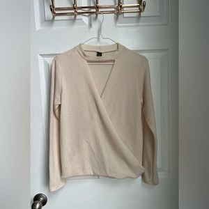 Windsor Wrap Front Choker Sweater